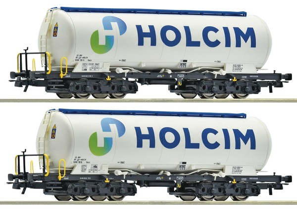 Roco H0 6600233 - 2-Tlg. Set: Silowagen, Holcim, Ep. VI Neuware-image