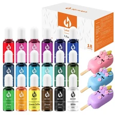 Oil Based Food Coloring for Chocolate Oil Food Dye for Baking 18 Colors x 10 ...