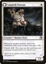 Lunarch Veteran // Luminous Phantom - Innistrad: Midnight Hunt (Foil)