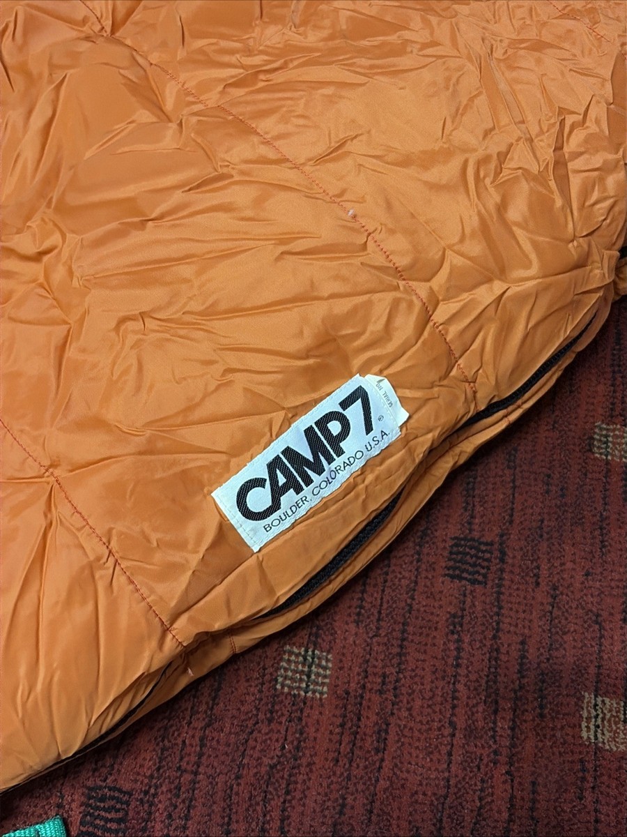 Vintage Camp 7 Mummy Sleeping Bag Boulder Orange | eBay