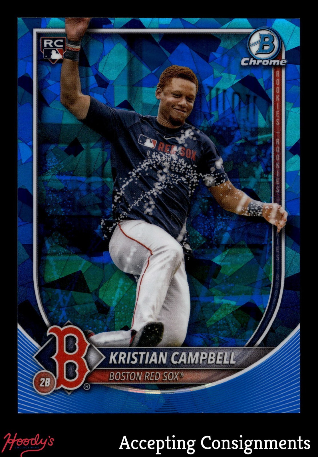 2025 Bowman Chrome Sapphire Image Variation #58 Kristian Campbell SP ROOKIE RC