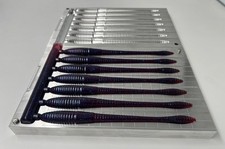 Bulk Plastic Baits - 7" FB Trick Worm 7 Cavity Aluminum Soft Plastic Lure Mold