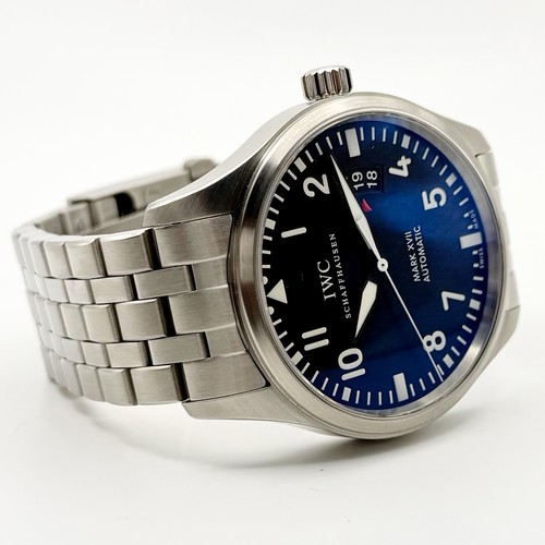 IWC Schaffhausen Pilot’s Watch Mark XVII IW326504 Stainless Steel Bracelet 41mm - Picture 5 of 9
