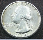 US 1934-D Washington Quarter **