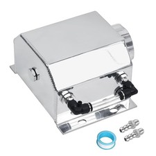 Coolant Radiator Tank Reservoir Expansion Overflow Tank 1 Litre Silver