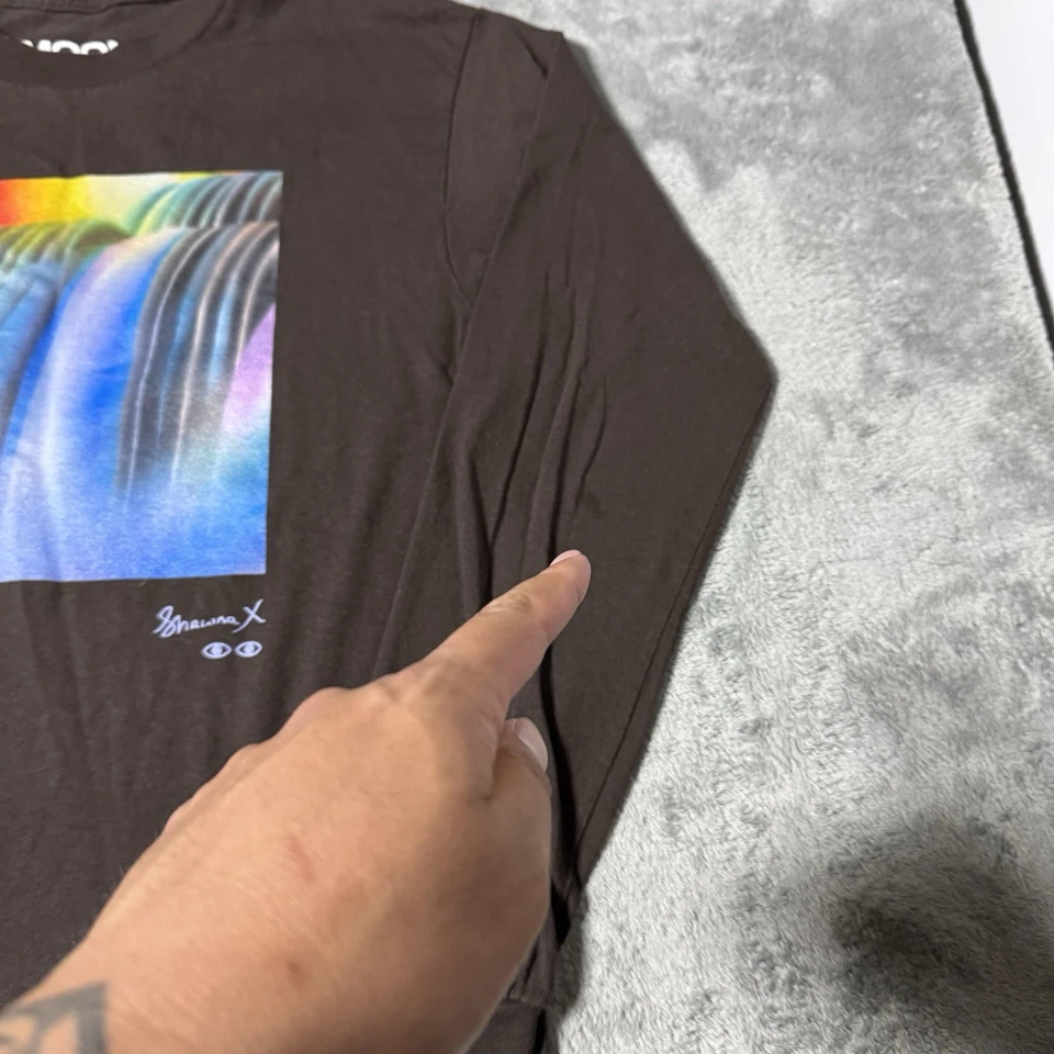 Shawna X Moon Collective manga larga en marrón precio de venta sugerido por el fabricante $60 para hombre pequeña Foto 2 de 4