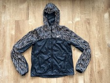 Nike Shield Flash Repel Racer Reflective Print Running Jacket Women  s Size Small