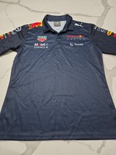 Puma F1 2022 Red Bull Racing Team Blue Collard Polo Shirt Unisex Size Adult M