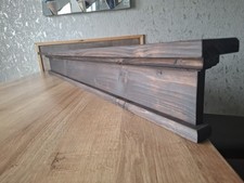Slimline solid wood mantlepiece Lightweight shelf