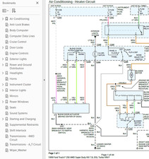 Ford F-250 1999 Color Wiring Diagram Schematic V8 7.3L DSL 4WD pdf