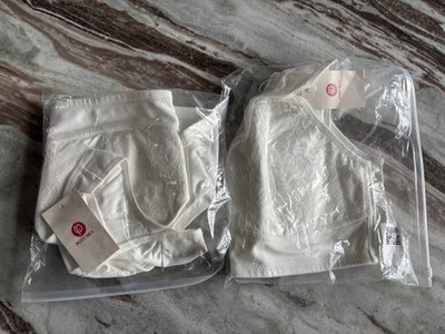  2- Posy Bras NWT Magic Comfort Front Closure Shaping Up Lift Bra XL White  