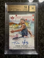 2018-19 Court Kings Trae Young Ruby #/99 BGS 10 Auto 10 Pristine Heir Apparent