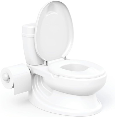 DOLU : Teaching Toddler Potty - White - Realistic Design Training Toilet for Tod