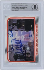 Mark Hamill & Denny Delk Star Wars Signed 1980 Topps Empire Strikes #27 BGS Card