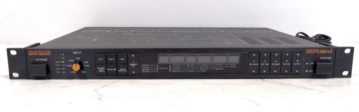 Roland SRV-2000 Digital Reverb Effect Rack Recording PA Equipment