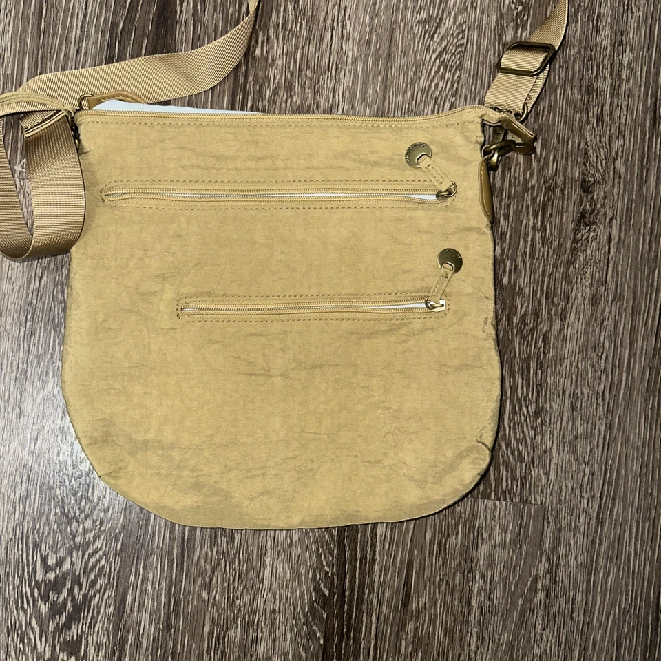 Bolso Bandolera Travelon Marrón Tostado Antirrobo Bolso de Hombro Cartera de Viaje Foto 3 de 4