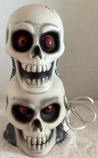 Halloween Stacked Skulls Light Up 12  Blow Mold Hyde  Eek Target