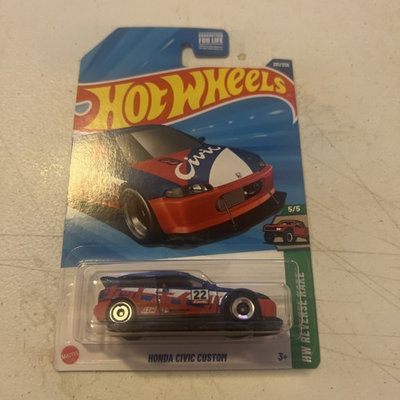 #ad CUSTOMIZED HOT WHEELS HONDA CIVIC CUSTOM BLUE 201 250. SEE DESCRIPTION DETAILS $2.75