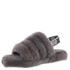UGG Kids' Fluff Yeah Slide Slipper Toddler 1-4 Years 9 Toddler Charcoal