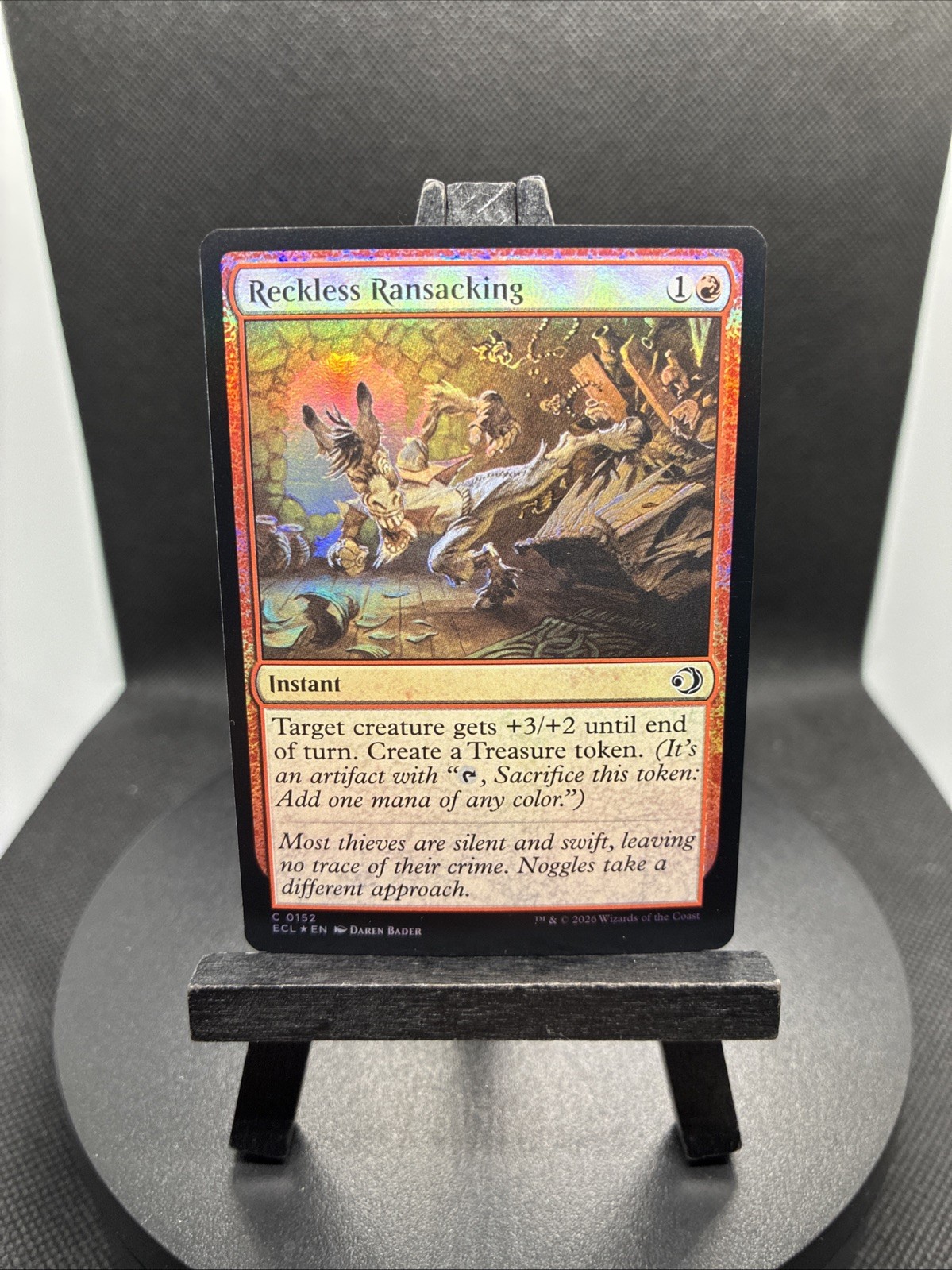 Reckless Ransacking C-0152 Instant Holo Lorwyn Eclipsed NM