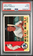 1960 Topps Mickey Mantle PSA 4