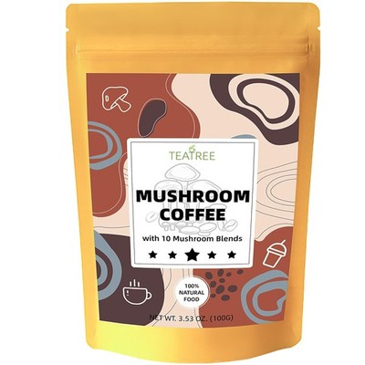 Mushroom Coffee, 10 Mushrooms Lion's Mane, Reishi, Chaga, Cordyceps, Turkey T...