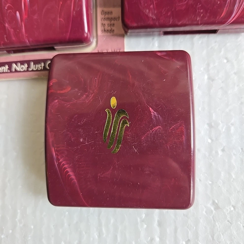 Tres nuevas SEDA DE MAÍZ sin color translúcido aceite absorbente polvo prensado raro rojo  Foto 4 de 4