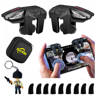 Mobile Game Triggers L1R1 L2R2 4 Button Controller 13mm Fit Finger Sleeves Case