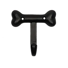 Dog Bone Hook Wall Mount Hat Coat Hanger Pet Leash Key Ring Holder Rack Storage