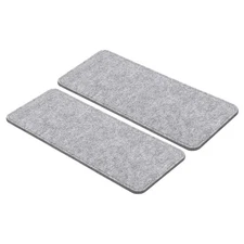 12''×5'' Felt Bag Base Shaper, 2pcs Bag Bottom Organizer Rectangle, Gray