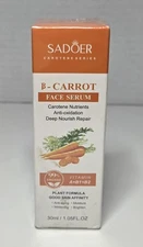 Sadoer Carotene B-Carrot Face Serum Anti-Aging Whiten Brighten New Sealed In Box