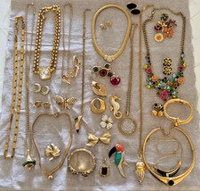 Costume Jewelry Lot Vintage Christian Dior Trifari Joan Rivers Swarovski KJL