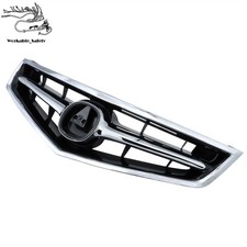 Abs Plastic Chrome Front Bumper Grille Replacement For Acura Tsx 2006 2007 2008