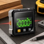 Protractor Numérique Laser Inclinomètre Magnétique Niveau Électronique USB 360°