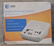 SEALED AT T 1739 Digital Answering Machine System with Time/Day Stamp Bilingual