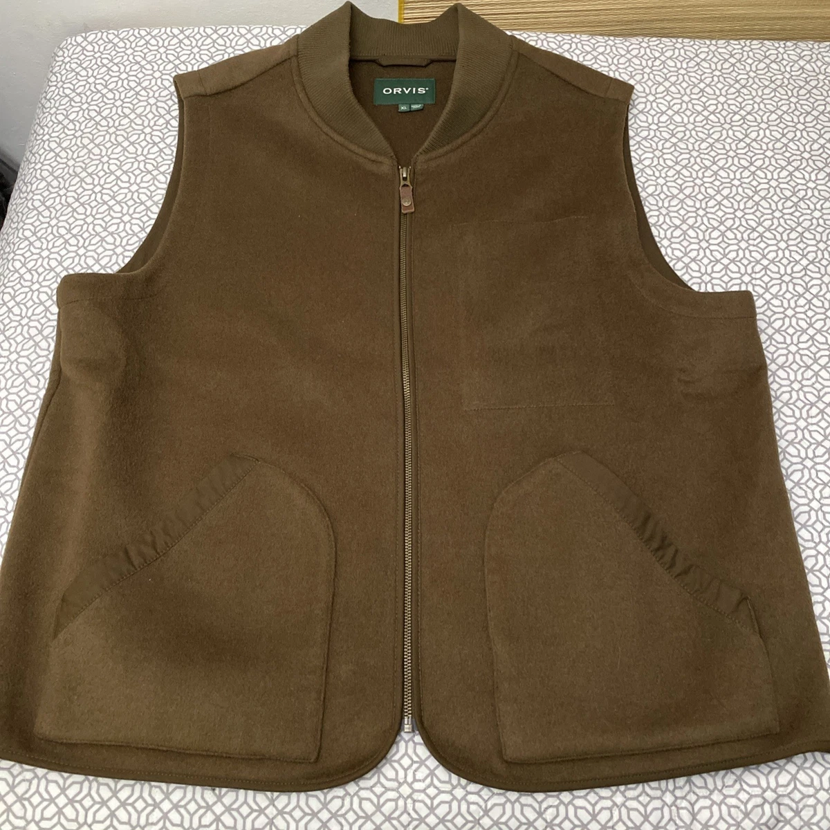 Gilet De Pêche/Chasse Vintage Orvis Homme - Taille M - Olive - Fabriqué USA