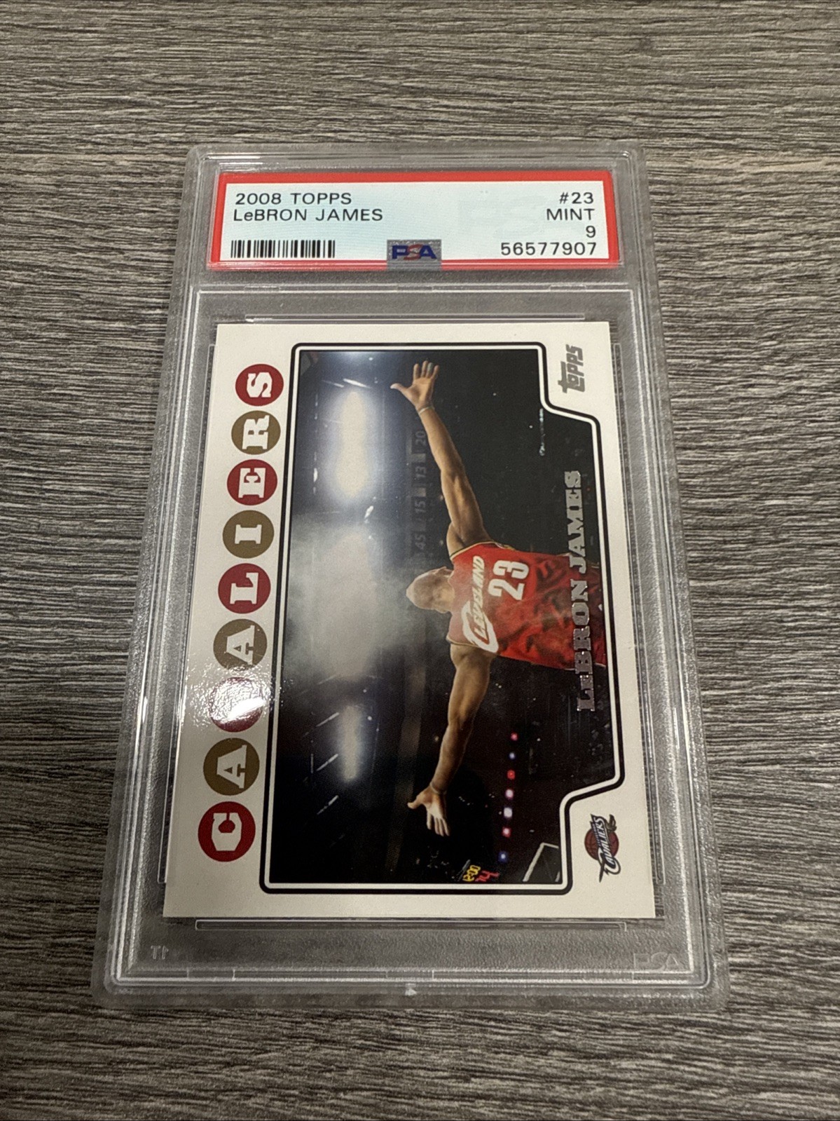 2008 Topps Chrome LeBron James #23 PSA 9 MINT Chalk Toss Grail