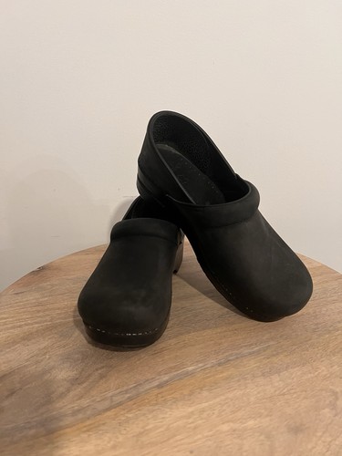 DANSKO Women’s Professional Black Clogs Leather US 9 / EU 40