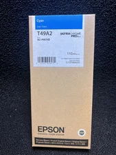 Genuine Epson T49A2 Cyan Ink Cartridge Date: September 2024