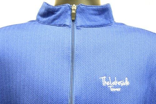 Straight Down 1/4 Zip Pullover Mens L/G Performance Golf Blue Long Sleeve - Picture 6 of 10