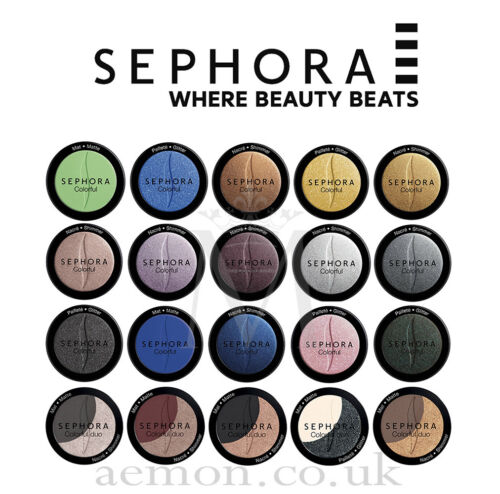 Sephora Colorful eyeshadow single: matte,shimmer,glitter or duo reflects GENUINE - Picture 1 of 66