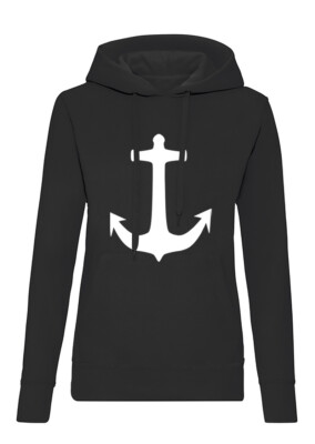 Blondie Brownie Damen Hoodie Pullover Anker Anchor Maritim