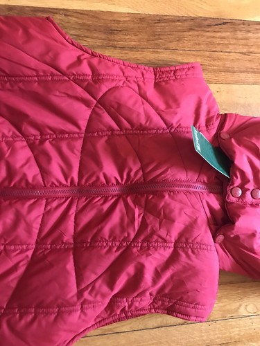 Winter Women's Warm Hooded Vest Casual Puffer Jacket Red Size L Sleeveless - Picture 4 of 9