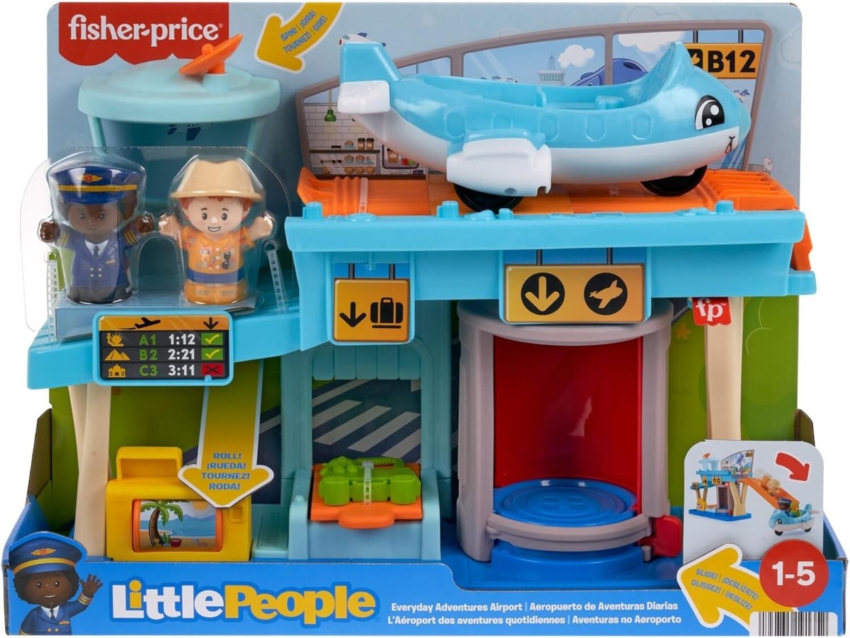Fisher-Price Little People Everyday Adventures Airport Playset New