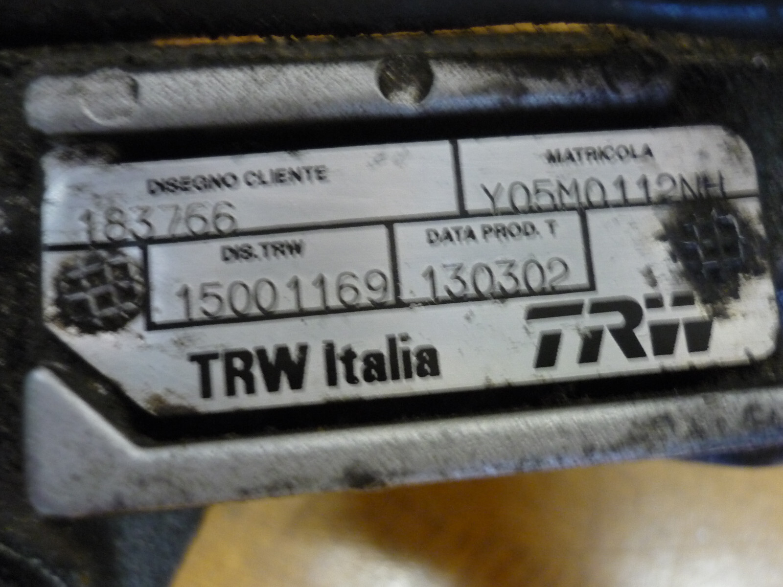Maserati 4200 - Power Steering Rack (CORE) - P/N 183766