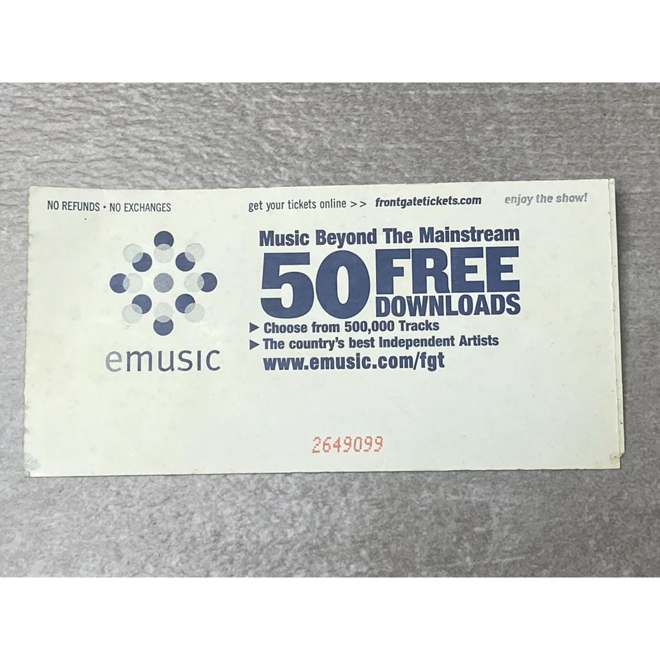 2008 George Thorogood COMP Horseshoe Casino March 14 Front Gate Tickets Ephemera - Image 3 of 4