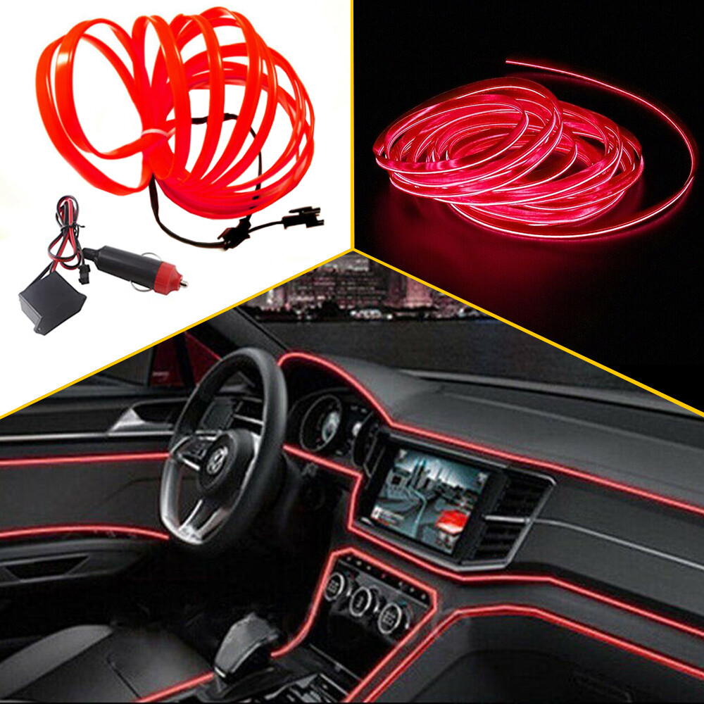 LED Auto Interior Atmosphere Strip Wire Light Car Decorative Accessories 5M