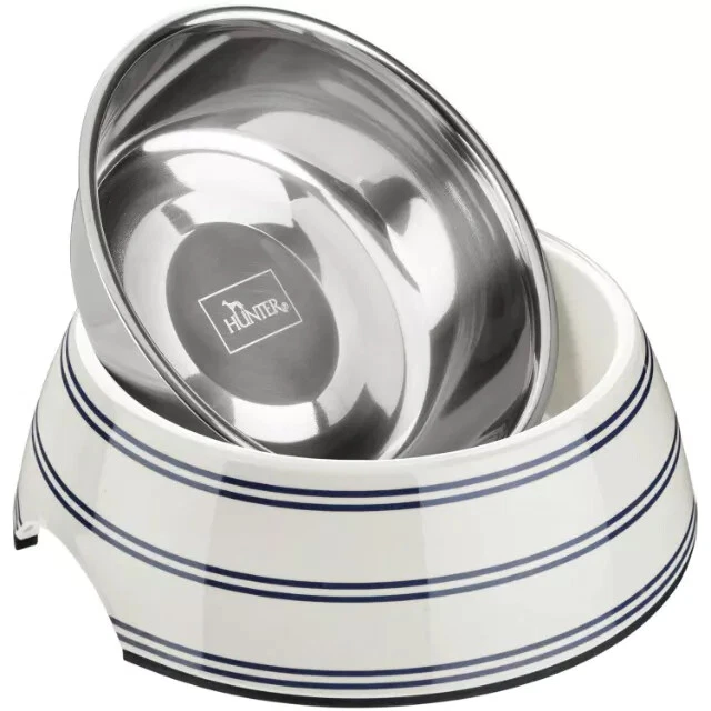 HUNTER Melamin-Hundenapf Silda, 350ml, weiß/grau, Hundenapf - Bild 2 von 4