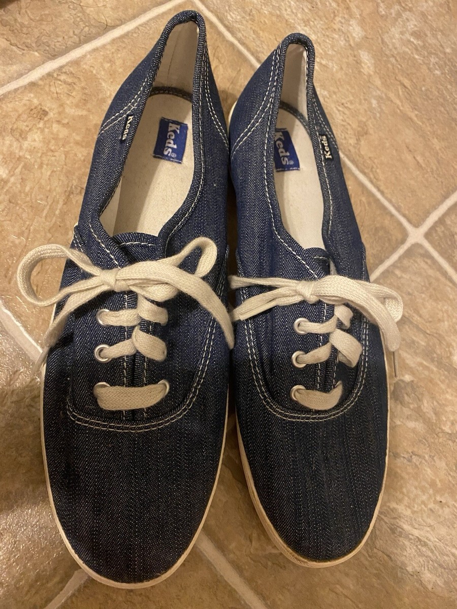 keds vintage スニーカー Vintage 90s Keds Sneakers Denim SZ 9 -Canvas Sneakers | eBay