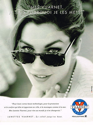 REKLAME WERBUNG 074 1993 VUARNET Sammlung Sonnenbrille